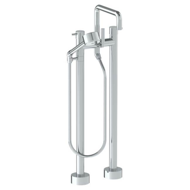 Floor Standing Bath set with Square Spout and Volume Hand Shower