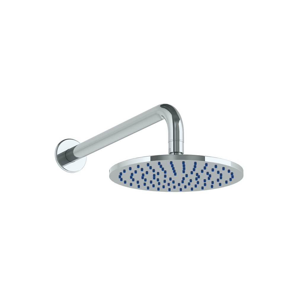 Wall Mounted Shower Head, 8''dia, with 14'' Arm and Flange