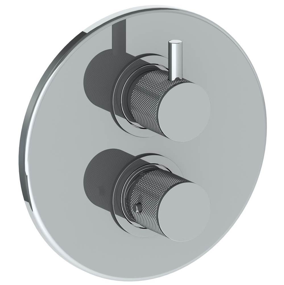 Wall Mounted Thermostatic Shower Trim with built-in control, 7 1/2'' dia.