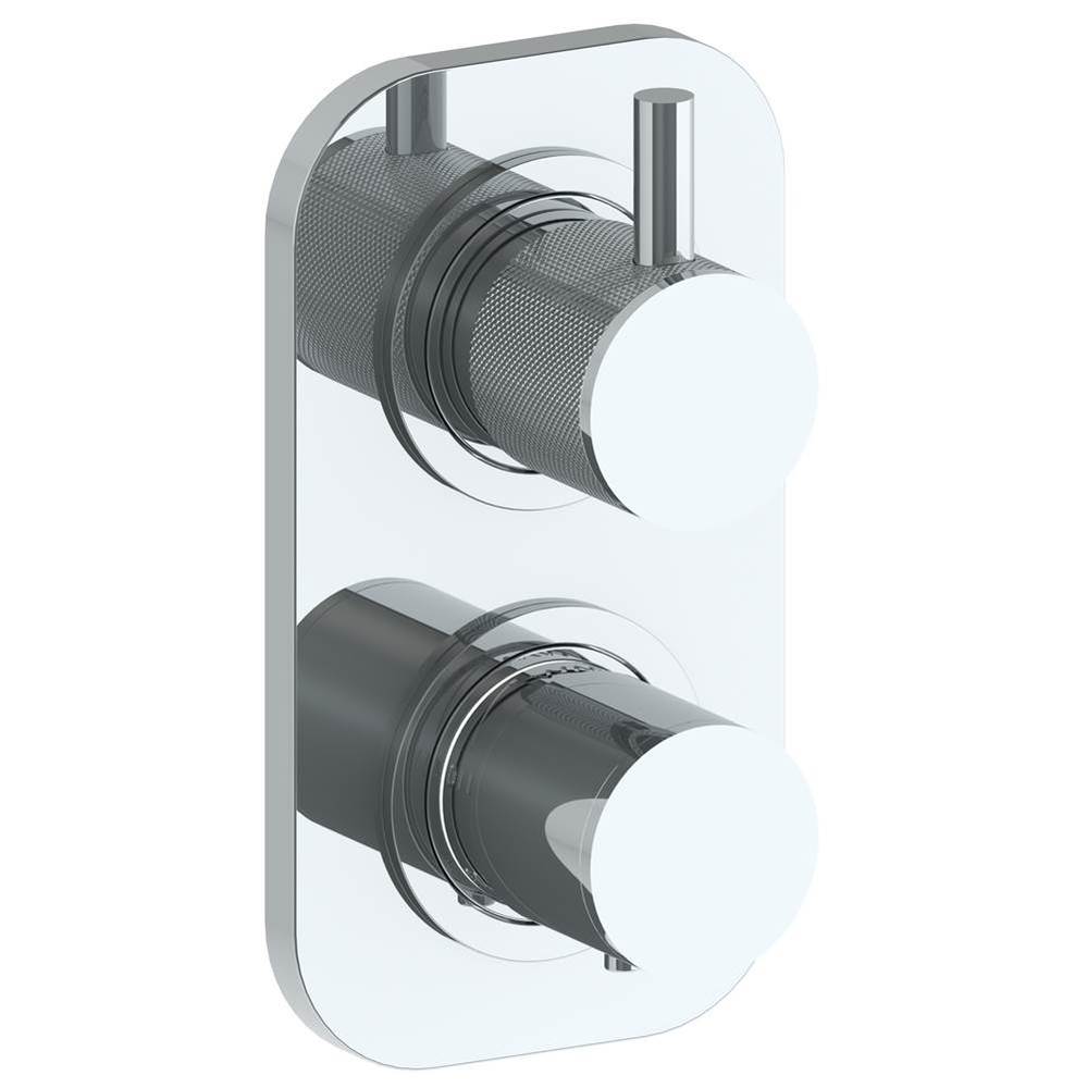 Wall Mounted Mini Thermostatic Shower Trim with built-in control, 3 1/2'' x 6 1/4'&