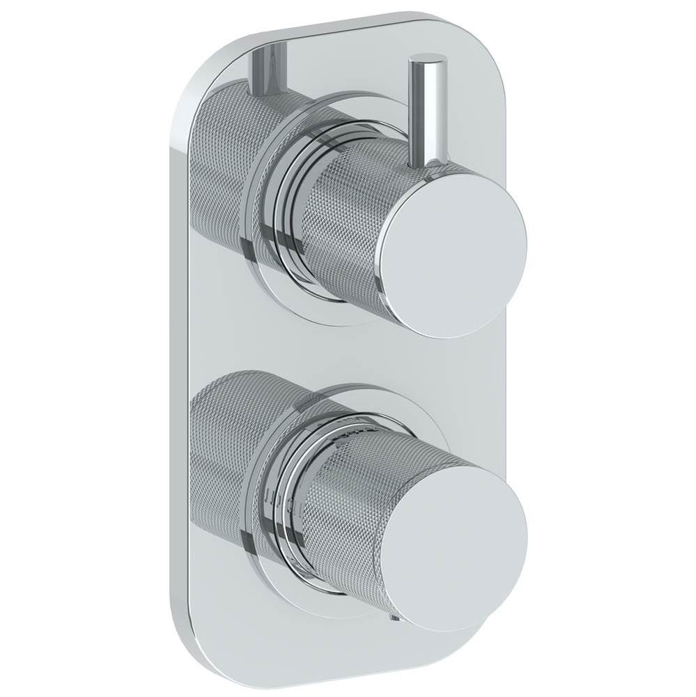 Wall Mounted Mini Thermostatic Shower Trim with built-in control, 3 1/2'' x 6 1/4'&