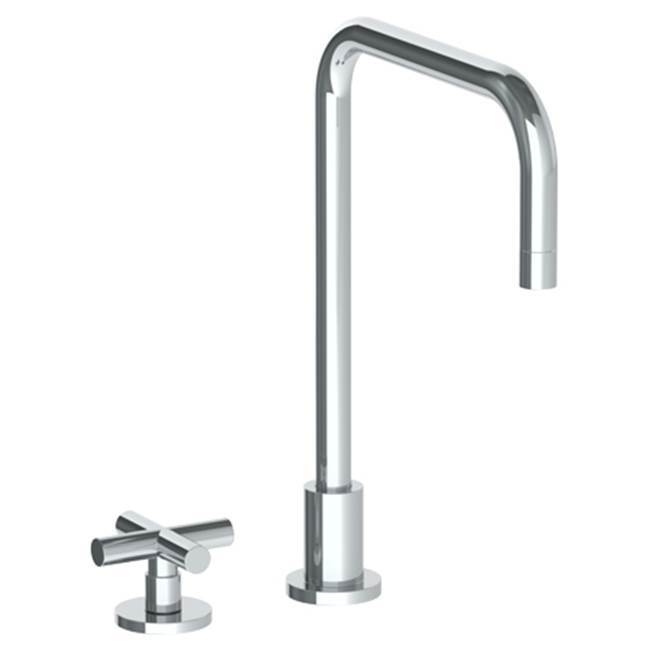 Deck Mounted 2 Hole Square Top Kitchen Faucet