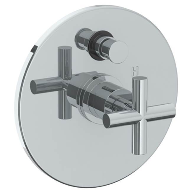 Wall Mounted Pressure Balance Shower Trim with Diverter, 7'' dia.