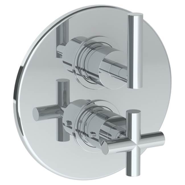 Wall Mounted Thermostatic Shower Trim with built-in control, 7 1/2'' dia.