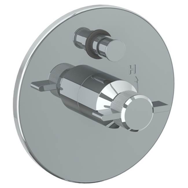 Wall Mounted Pressure Balance Shower Trim with Diverter, 7'' dia.