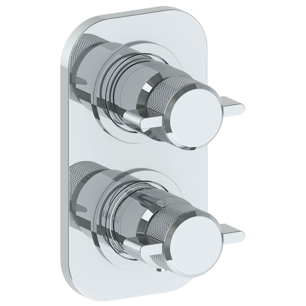 Wall Mounted Mini Thermostatic Shower Trim with built-in control, 3 1/2'' x 6 1/4'&