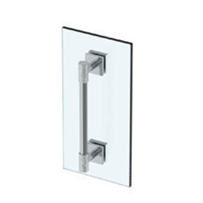 Sense 18” shower door pull/ glass mount towel bar