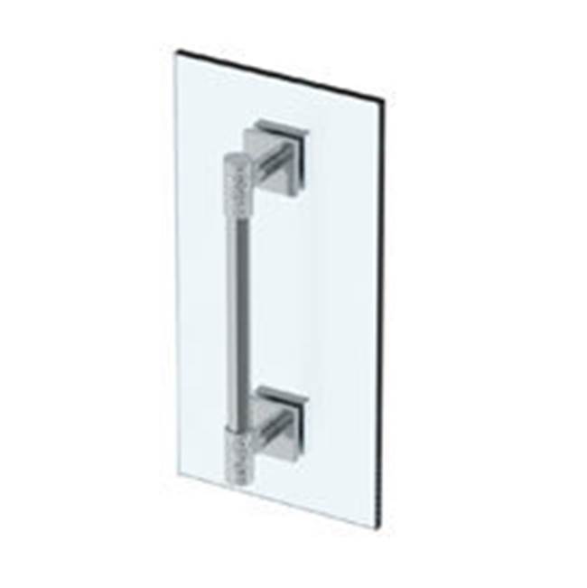 Sense 6” shower door pull/ glass mount towel bar