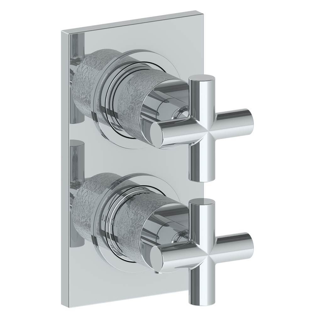 Wall Mounted Mini Thermostatic Shower Trim with built-in control, 3 1/2'' x 6 1/4'&