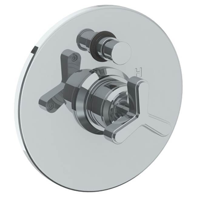 Wall Mounted Pressure Balance Shower Trim with Diverter, 7'' dia.