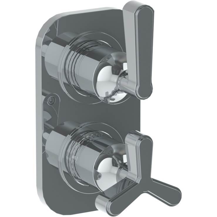 Wall Mounted Mini Thermostatic Shower Trim with built-in control, 3 1/2'' x 6 1/4'&