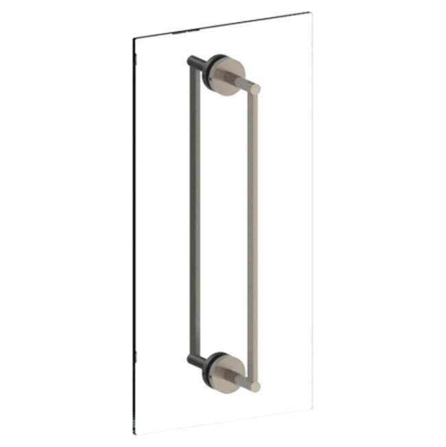 Brooklyn 6'' double shower door pull/ glass mount towel bar