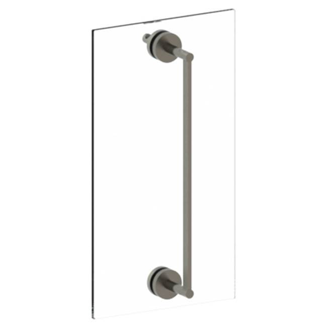 Brooklyn 12'' shower door pull with knob/ glass mount towel bar with hook