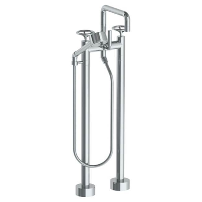 Floor Standing Square Bath Set with Volume Hand Shower