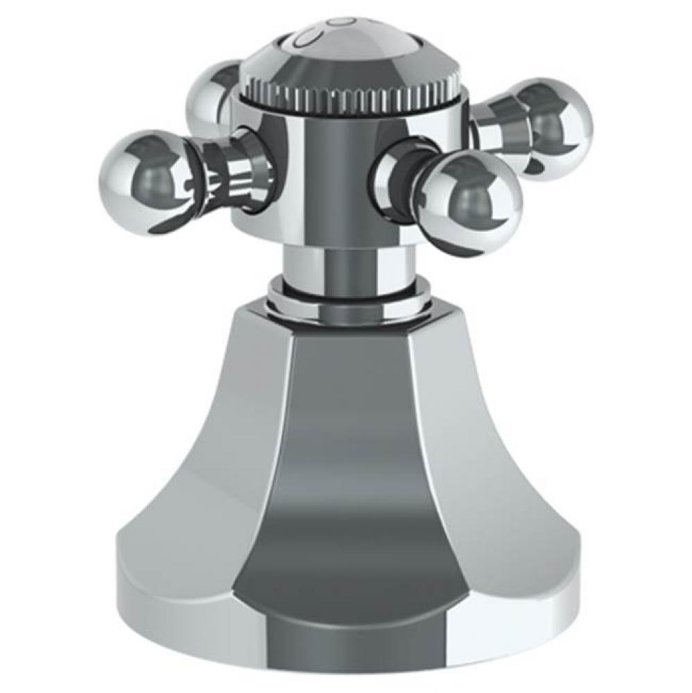 Trim For Deck Mounted Valve. Porcelain cross buttons engraved ''COLD''