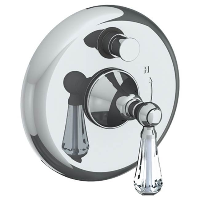 Wall Mounted Pressure Balance Shower Trim with Diverter, 7'' dia.