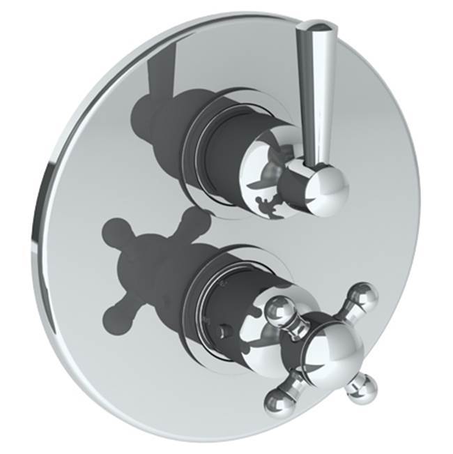 Wall Mounted Thermostatic Shower Trim with built-in control, 7 1/2''