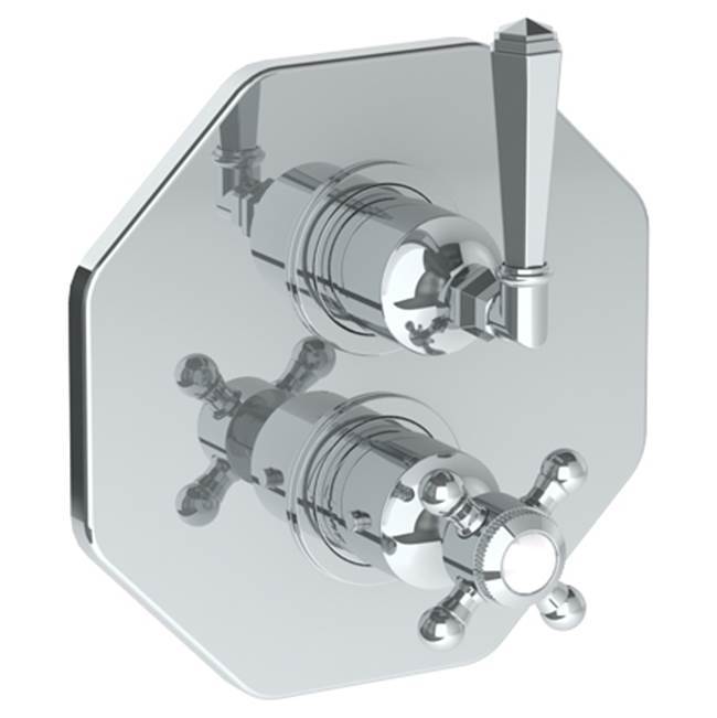 Wall Mounted Thermostatic Shower Trim with built-in control, 7 1/2''