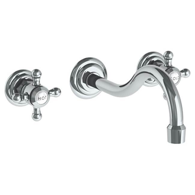 Wall Mounted 3 Hole Lavatory Set with 8 3/8'' CTC Spout