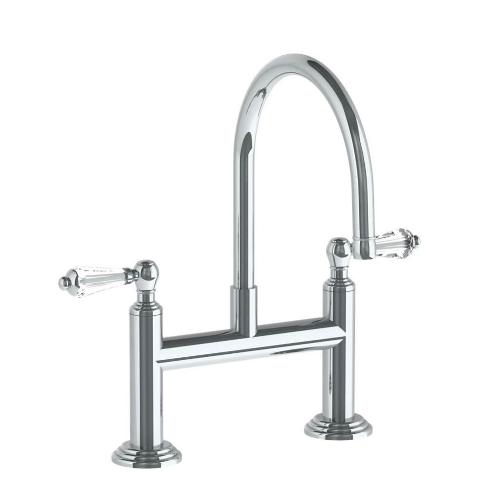 Deck Mounted Bridge Kitchen Faucet