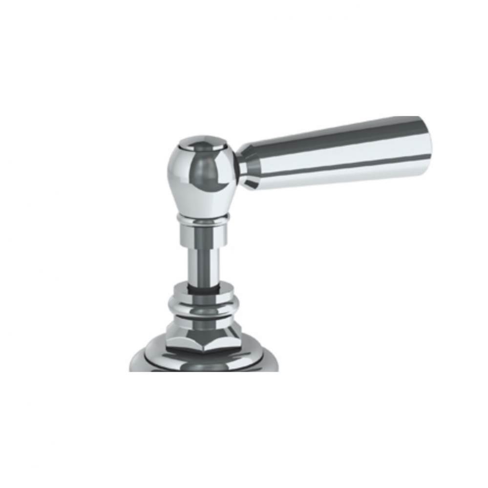 Trim For Deck Mounted Valve.  Porcelain cross and lever buttons engraved ''COLD'&ap