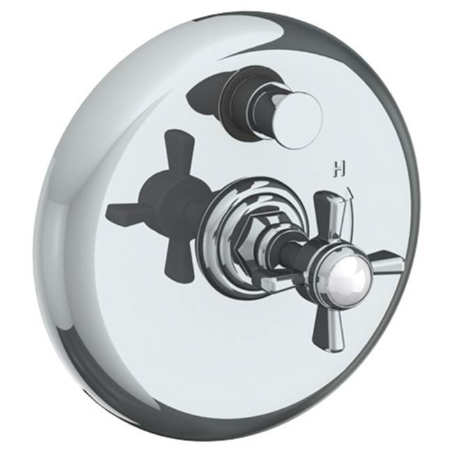 Wall Mounted Pressure Balance Shower Trim with Diverter, 7'' dia.