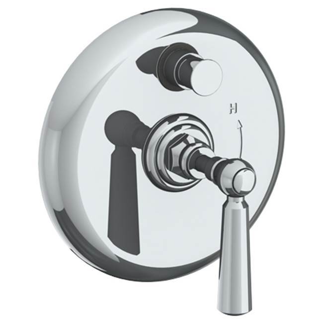 Wall Mounted Pressure Balance Shower Trim with Diverter, 7'' dia.