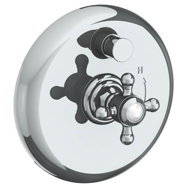 Wall Mounted Pressure Balance Shower Trim with Diverter, 7'' dia.