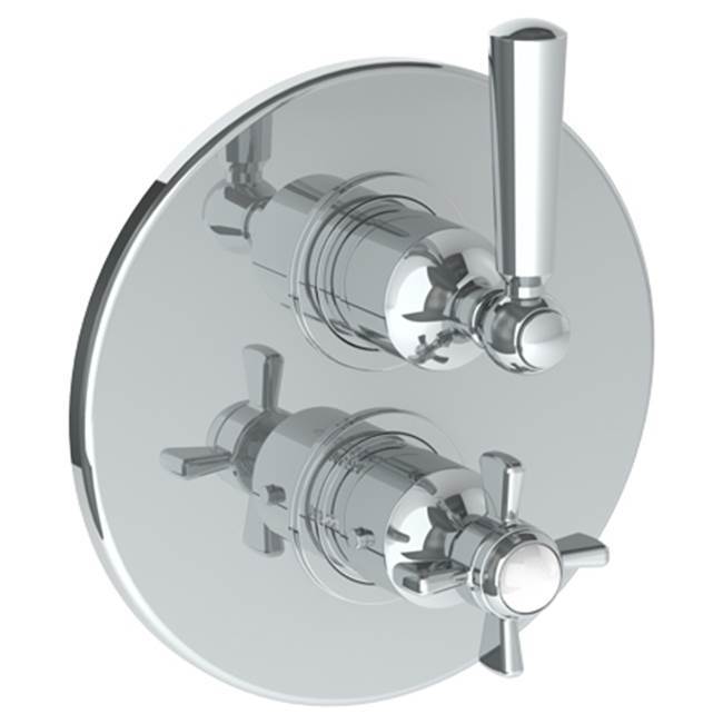 Wall Mounted Thermostatic Shower Trim with built-in control, 7 1/2''