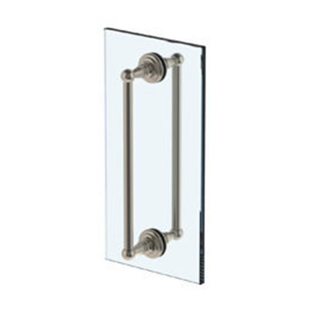 Rochester 12” double shower door pull/ glass mount towel bar