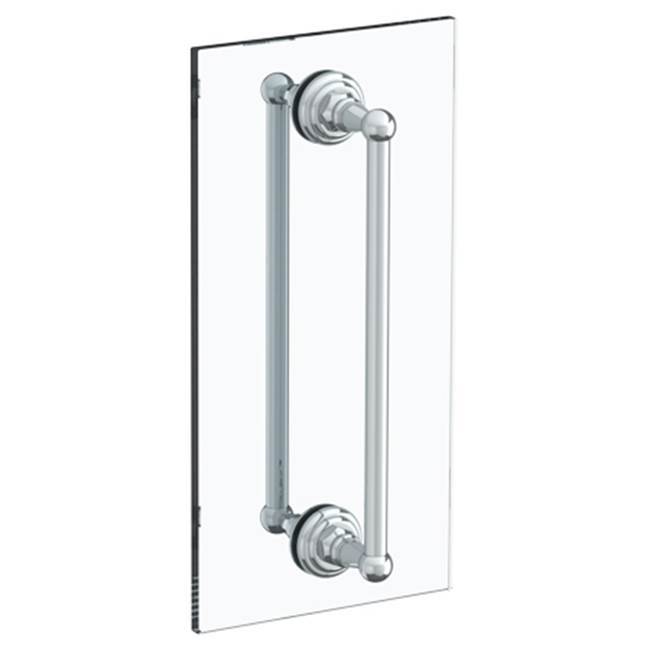 Rochester 18” double shower door pull/ glass mount towel bar