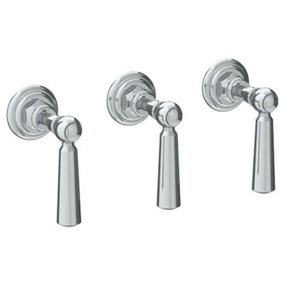 Wall Mounted 3-Valve Shower Trim