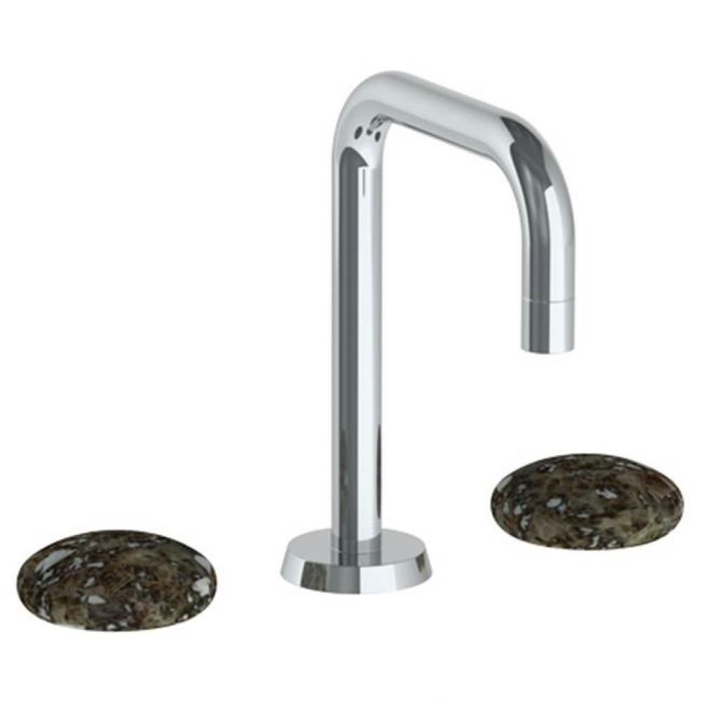 Deck Mounted 3 Hole Extended Square Spout Lavatory Set