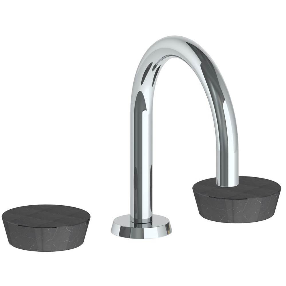 Deck Mounted 3 Hole Gooseneck Lavatory Set with short spout