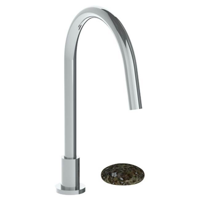 Deck Mounted 2 Hole Gooseneck Kitchen Faucet