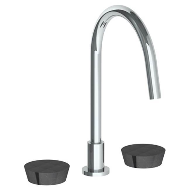 Deck Mounted 3 Hole Gooseneck Kitchen Faucet