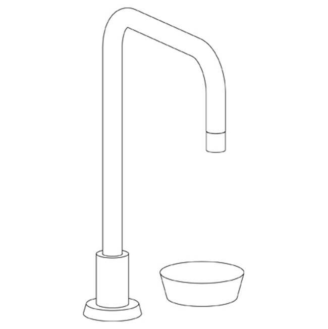 Deck Mounted 2 Hole Square Top Kitchen Faucet