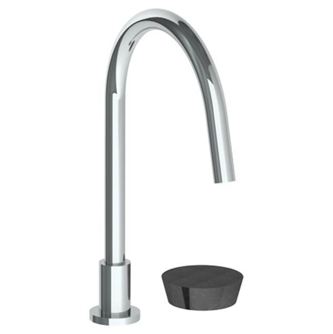 Deck Mounted 2 Hole Gooseneck Kitchen Faucet