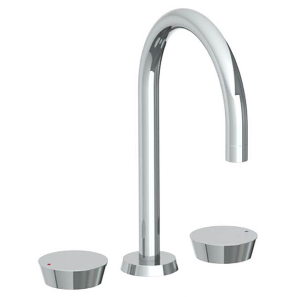 Deck Mounted 3 hole Gooseneck Bath set