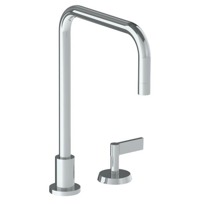 Deck Mounted 2 Hole Square Top Kitchen Faucet