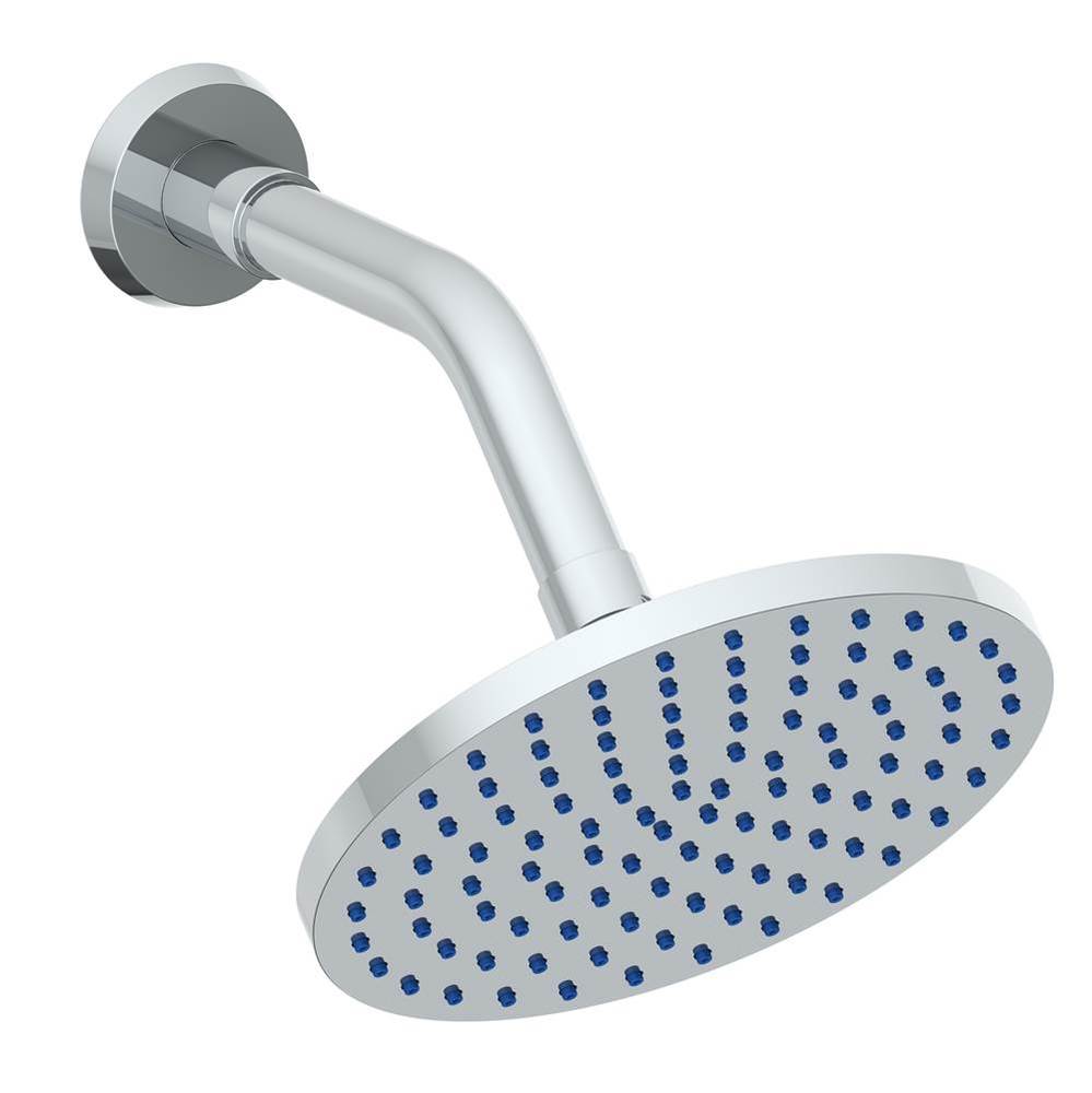 Wall Mounted Showerhead, 6'' dia with 7-3/8'' Arm and Flange