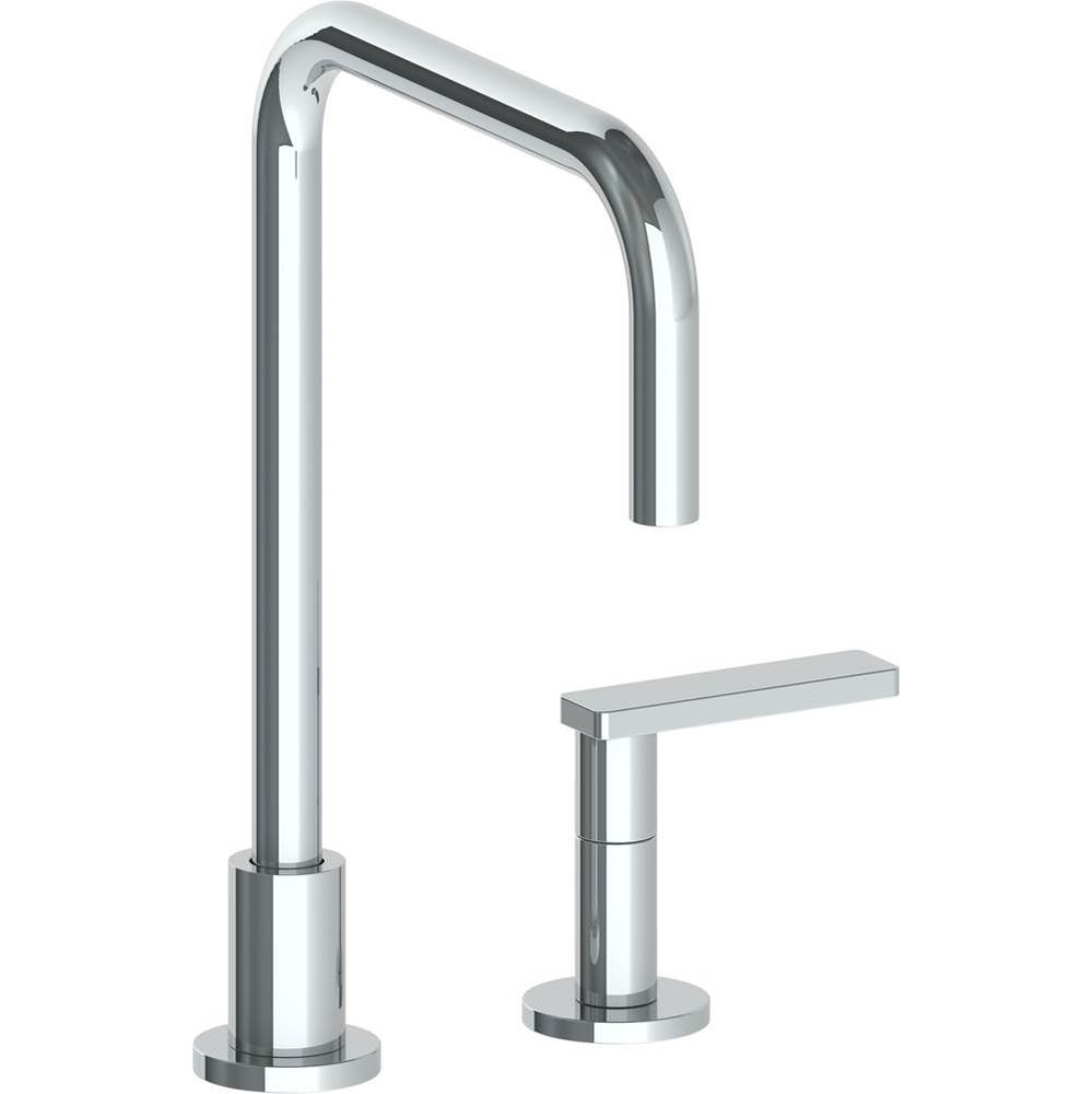 Deck Mounted 2 Hole Square Top Kitchen Faucet