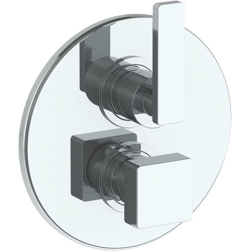 Wall Mounted Thermostatic Shower Trim with built-in control, 7 1/2'' dia.