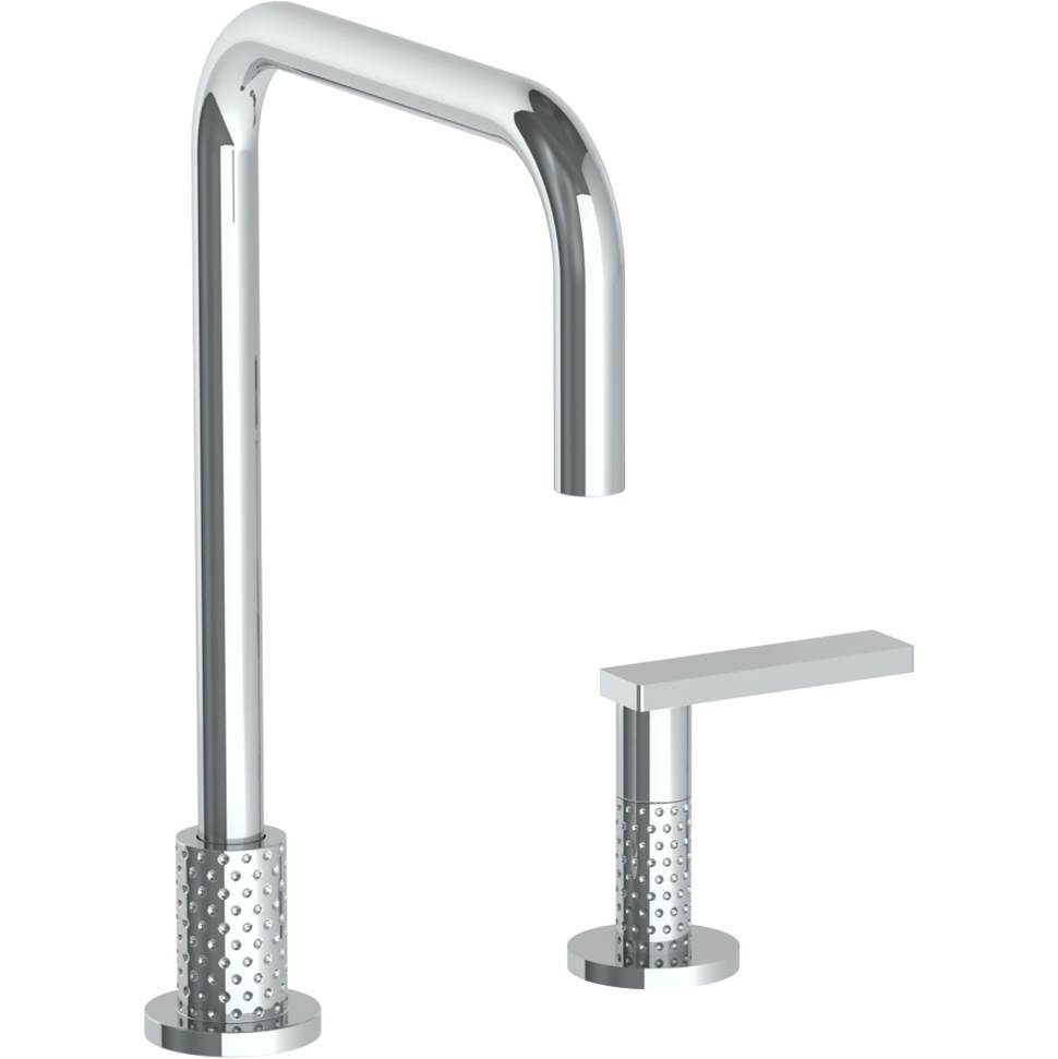 Deck Mounted 2 Hole Square Top Kitchen Faucet