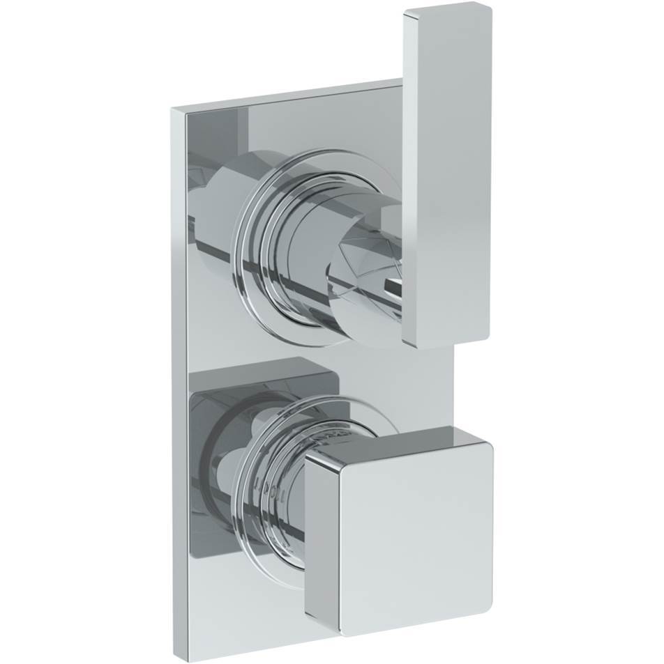 Wall Mounted Thermostatic Shower Trim with built-in control, 3 1/2'' x 6 1/4''