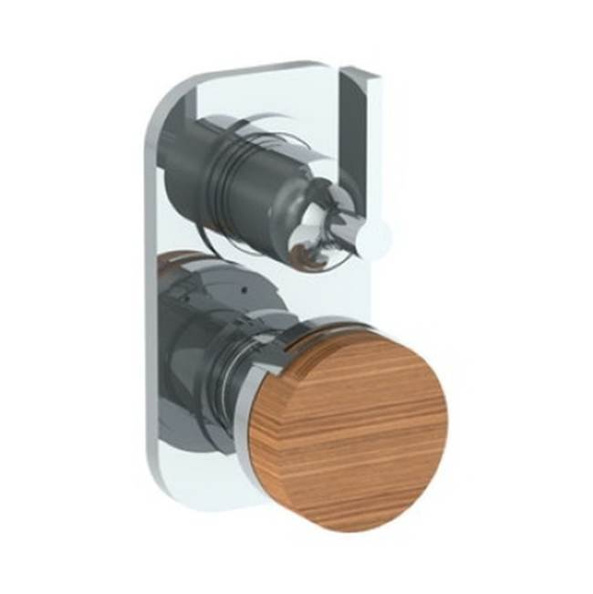 Wall Mounted Thermostatic Shower Trim with built-in control, 3 1/2'' x 6 1/4''