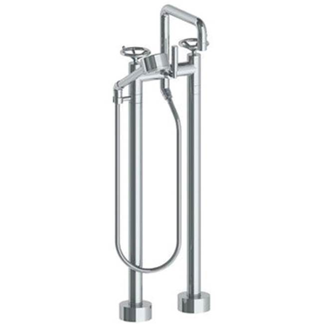 Floor Standing Square Bath Set with Volume Hand Shower