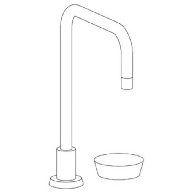 Deck Mounted 2 Hole Square Top Kitchen Faucet