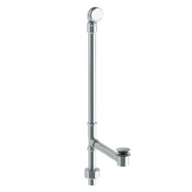 Exposed Bottom Outlet Waste & Overflow with Swivel Neck and Soft Toe Touch Bath Drain