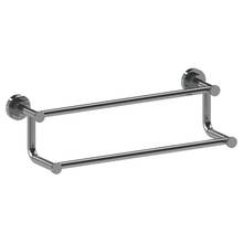 Watermark 111-0.2-WH - Wall Mounted Double Towel Bar, 18''